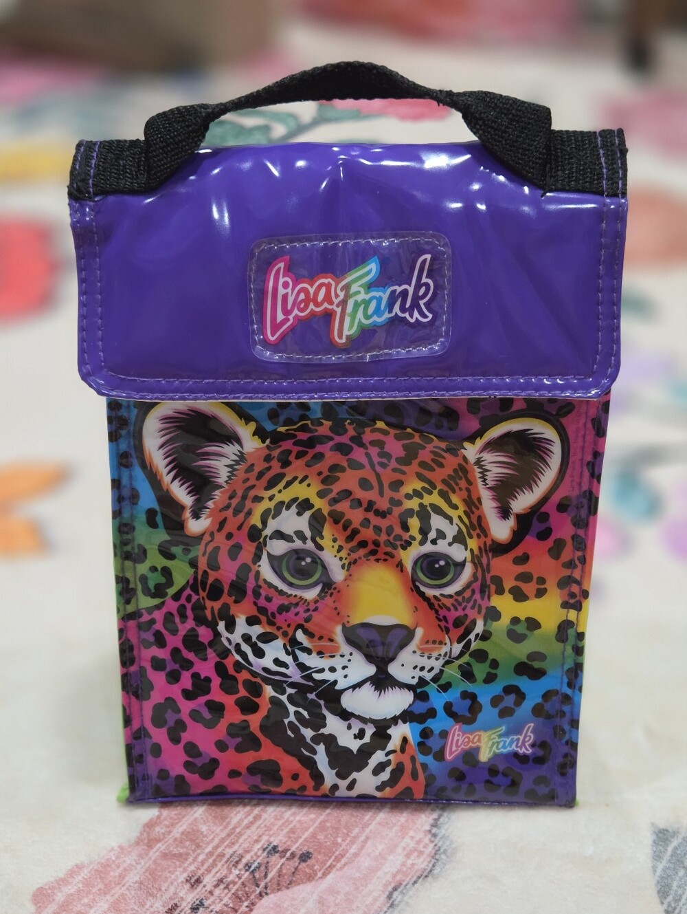 Make An Offer! Vintage Lisa Frank Hunter The Leopard Soft Vinyl Lunch Bag
